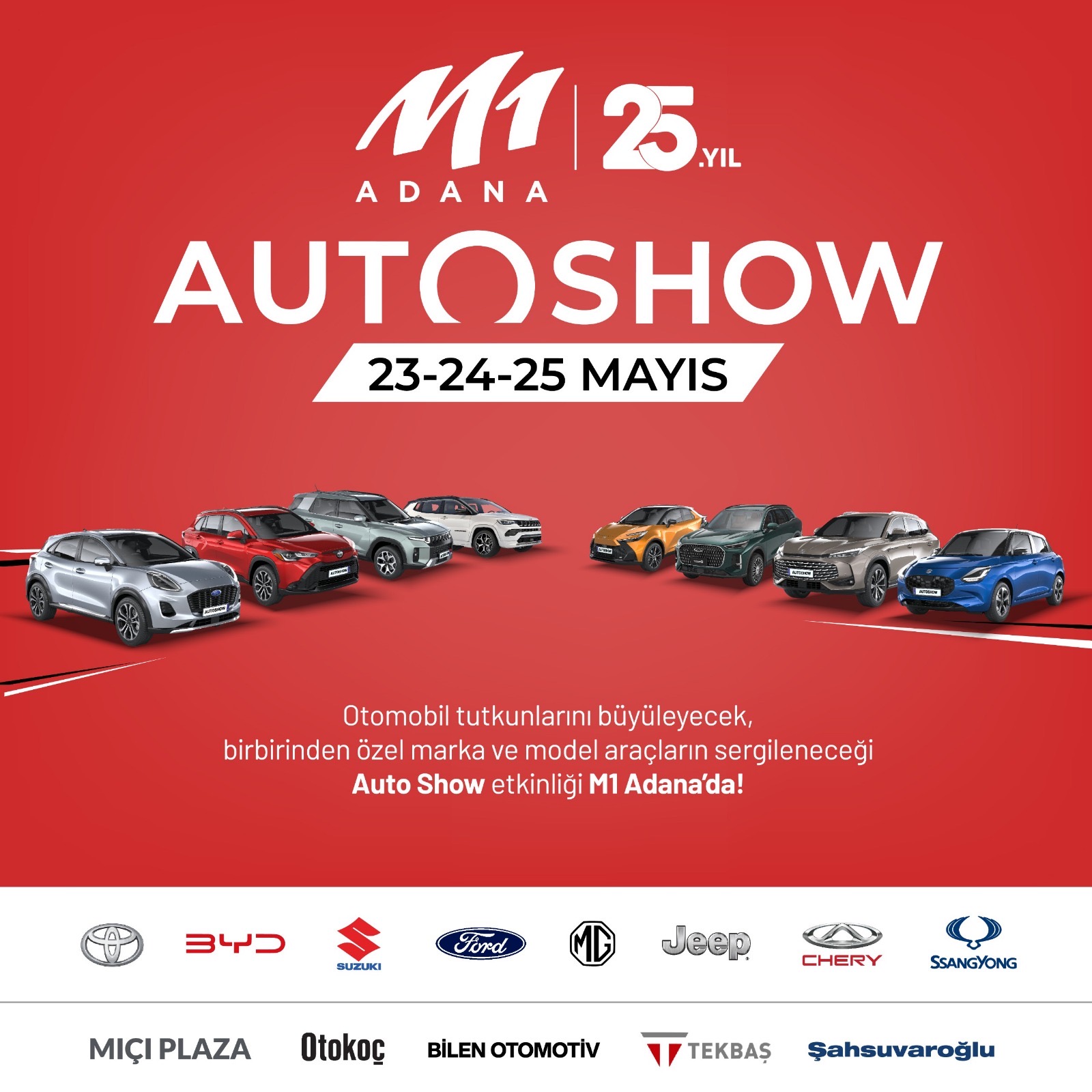 MEDYAPARK OTOMOTİV SEKTÖRÜ’NÜ “OTOSHOW” İLE M1 ADANA’DA BULUŞUYOR