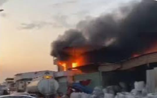 Etanol Fabrikası Yangını Söndürüldü