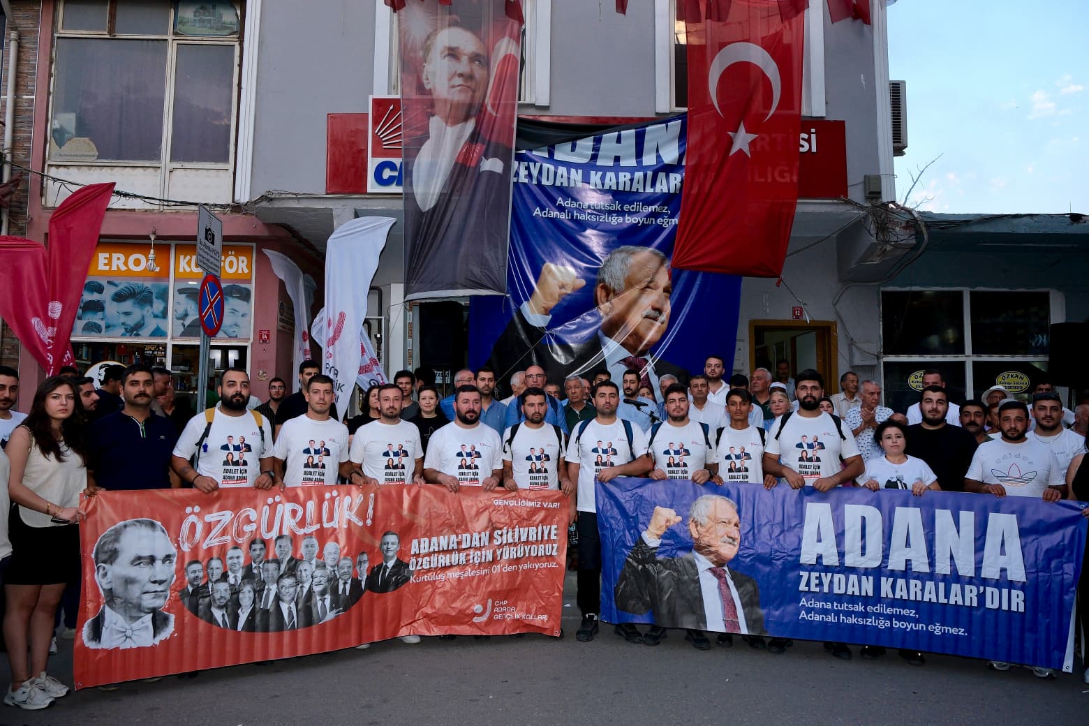 Gençlerin özgürlük ve adalet için başlattığı Özgürlük Yürüyüşü 118. kilometresinde