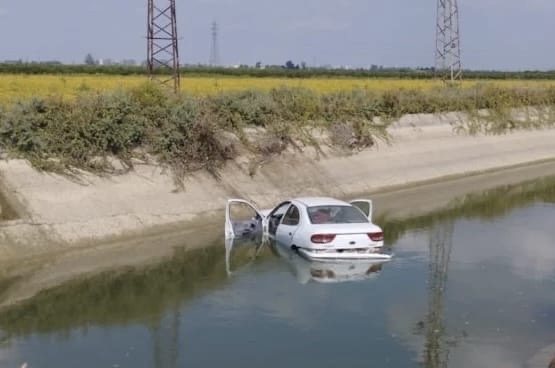 Otomobil Sulama Kanalına Uçtu: 1 Ölü