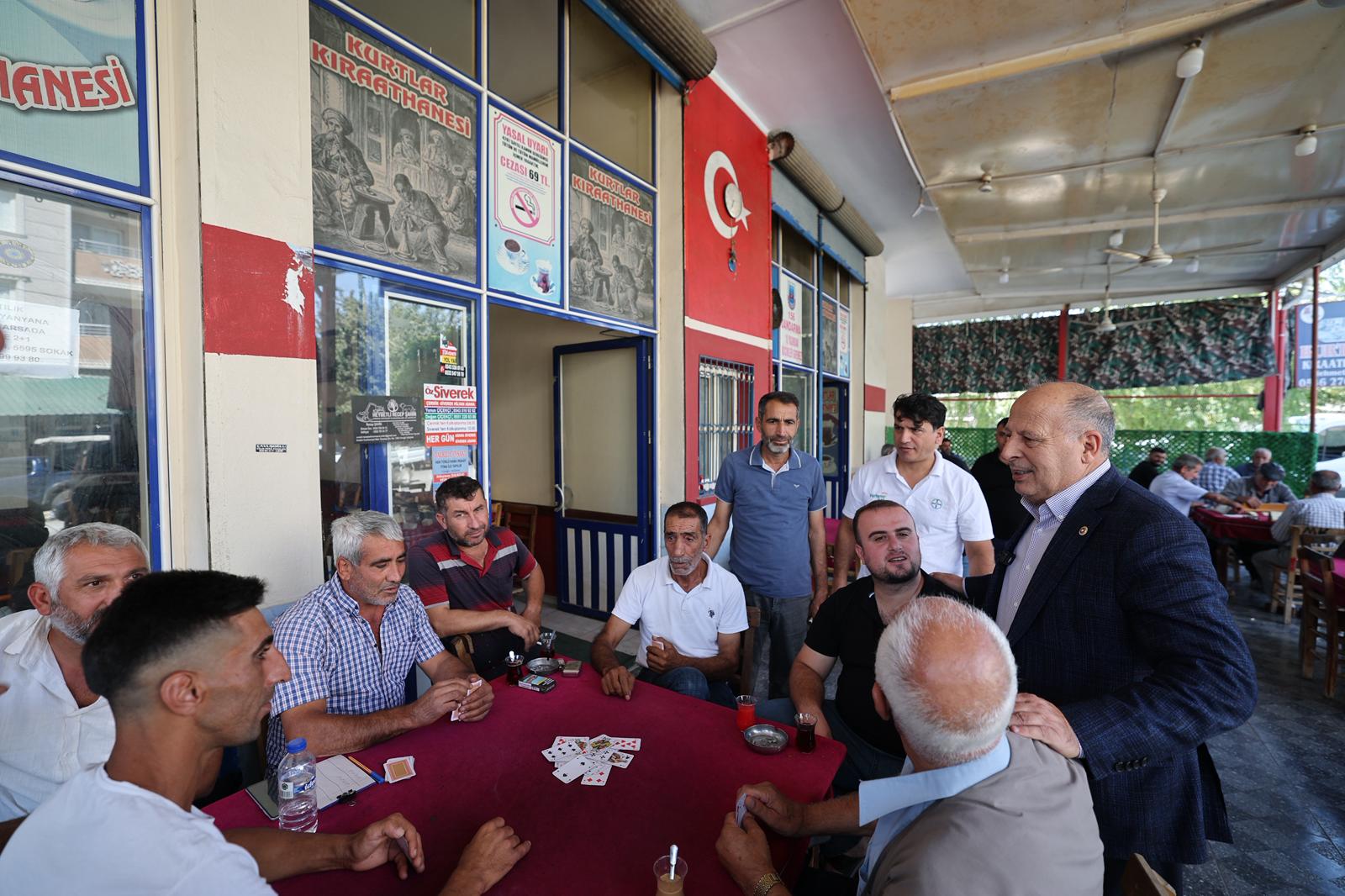 BAŞKAN DEMİRÇALI’DAN DOĞANKENT’TE ESNAF ZİYARETİ