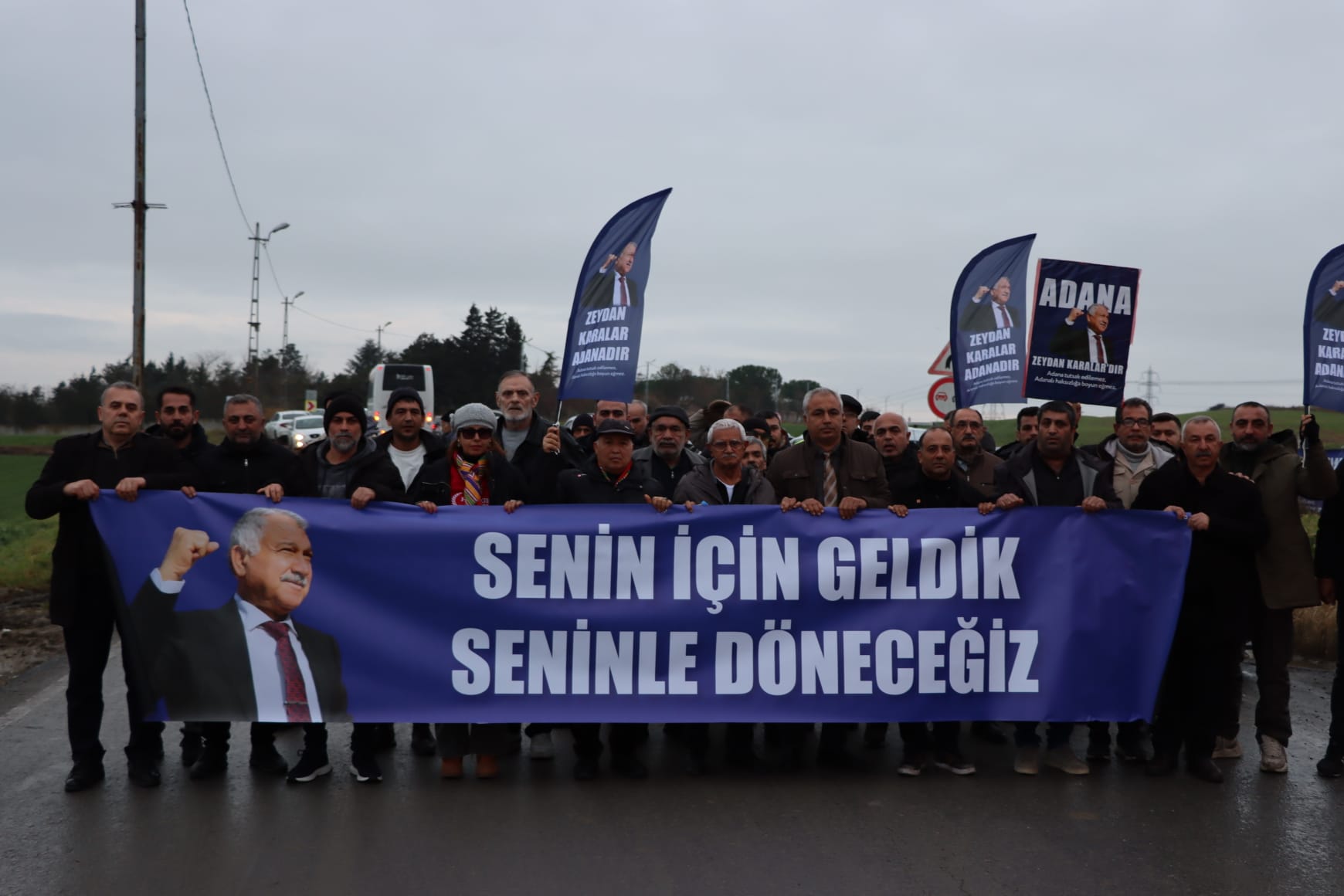 Binlerce Adanalı, Zeydan Karalar’a destek için Silivri’de buluştu