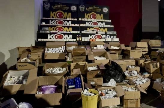 1 Milyon 123 Bin Kaçak İlaç Ele Geçirildi