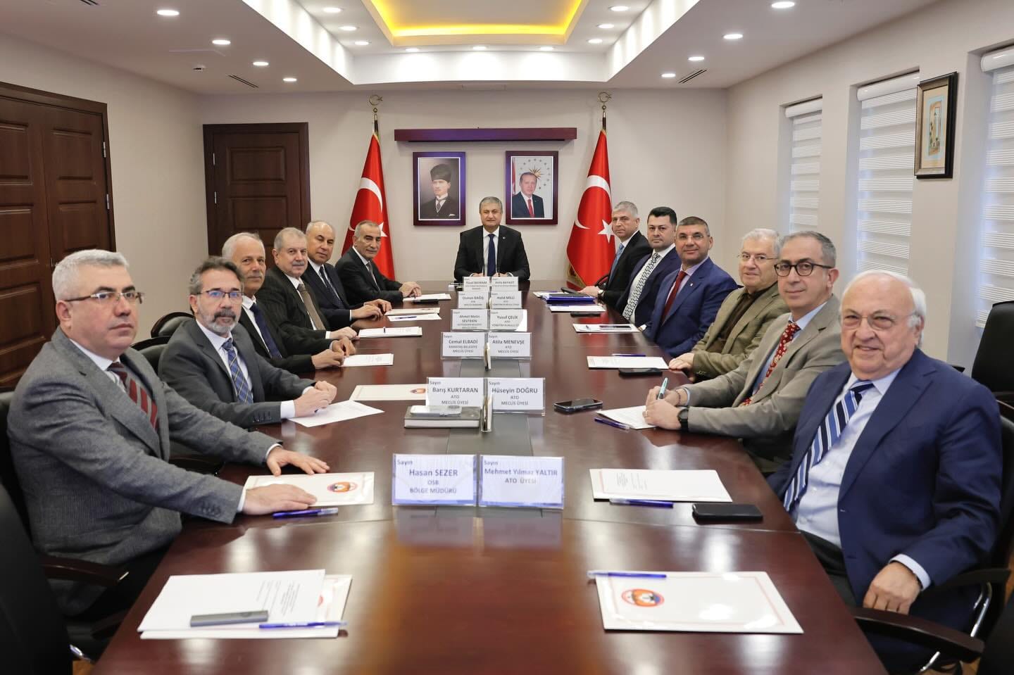 KARATAŞ SERA ORGANİZE TARIM BÖLGESİ MÜTEŞEBBİS HEYETİ TOPLANTISI YAPILDI