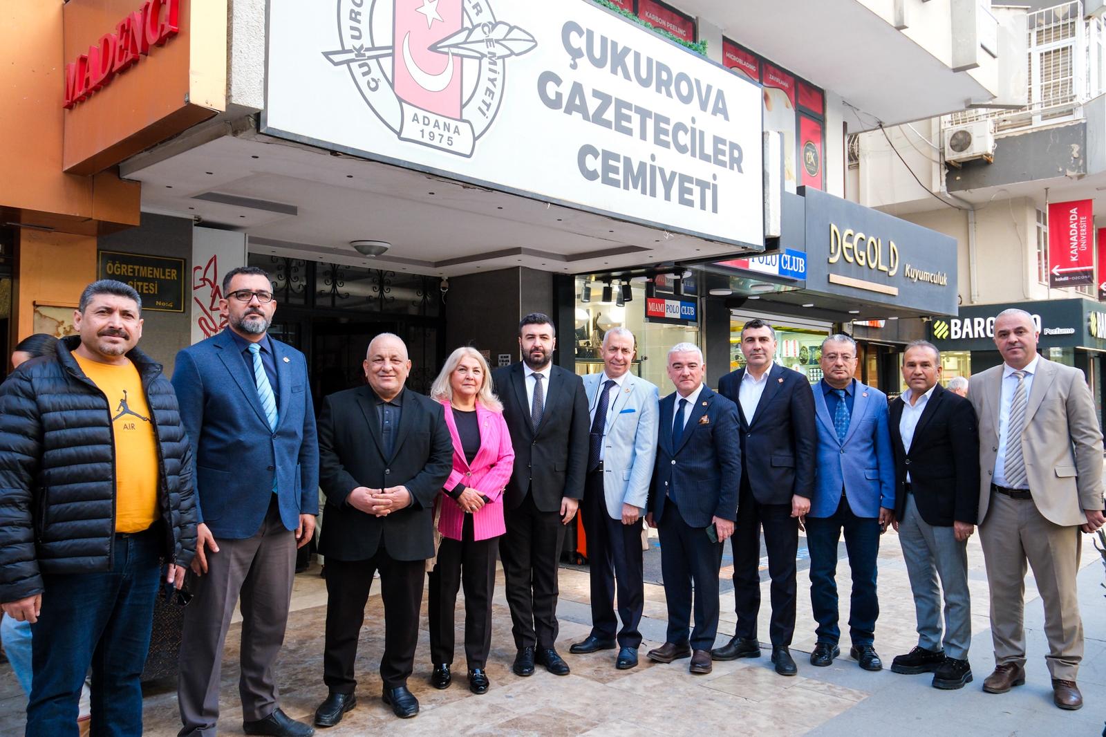 CHP ADANA İL YÖNETİMİNDEN  ÇGC’YE HAYIRLI OLSUN ZİYARETİ