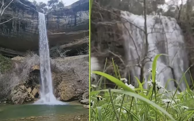 Aladağ‘da Kuruyan Şelaleler Coştu