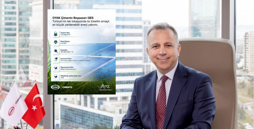 OYAK Çimento, Türkiye’nin en büyük öz tüketim amaçlı güneş enerjisi santralini devreye aldı