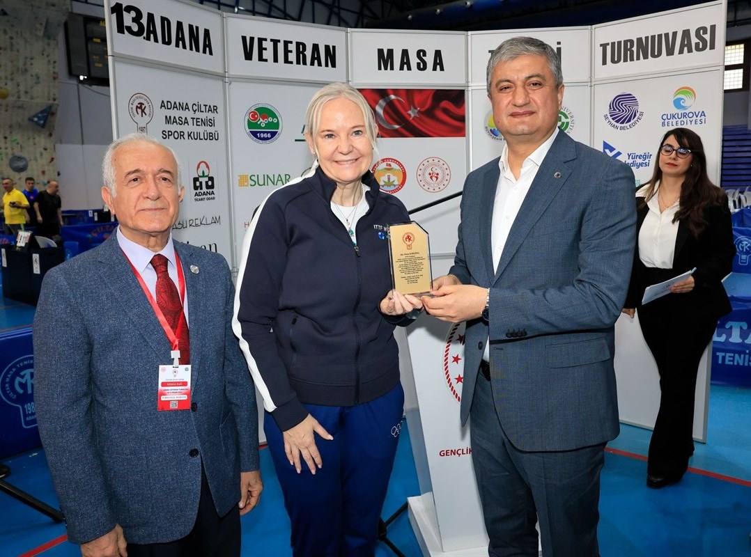 13. Uluslararası Adana Veteranlar Masa Tenisi Turnuvası Nefes Kesti