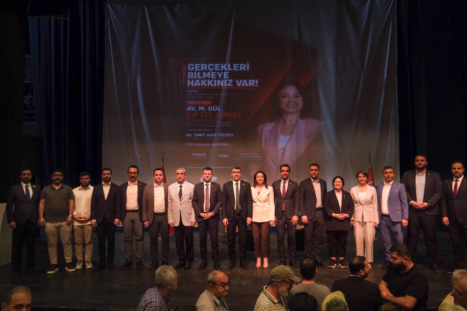 CHP Hukuk ve Seçim İşlerinden Sorumlu Genel Başkan Yardımcısı Gül Çiftçi Adana’da İki Günlük Yoğun Program Gerçekleştirdi