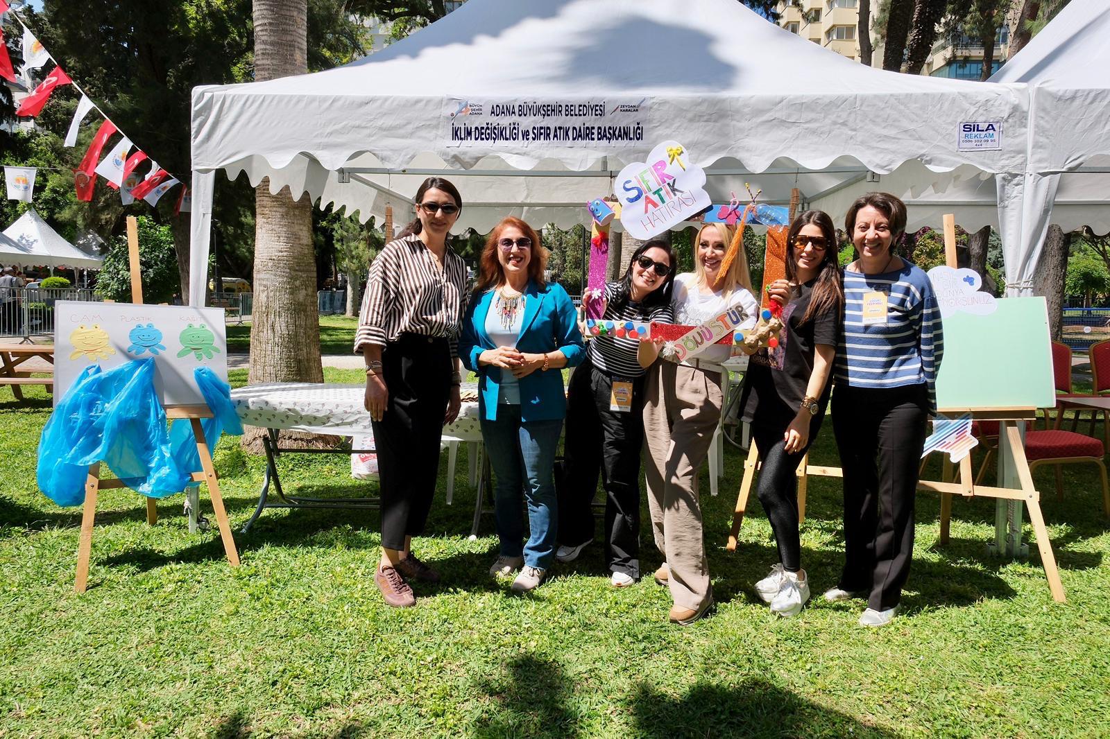 Adana Çocuk Festivali’nde çocuklara sıfır atık eğitimi