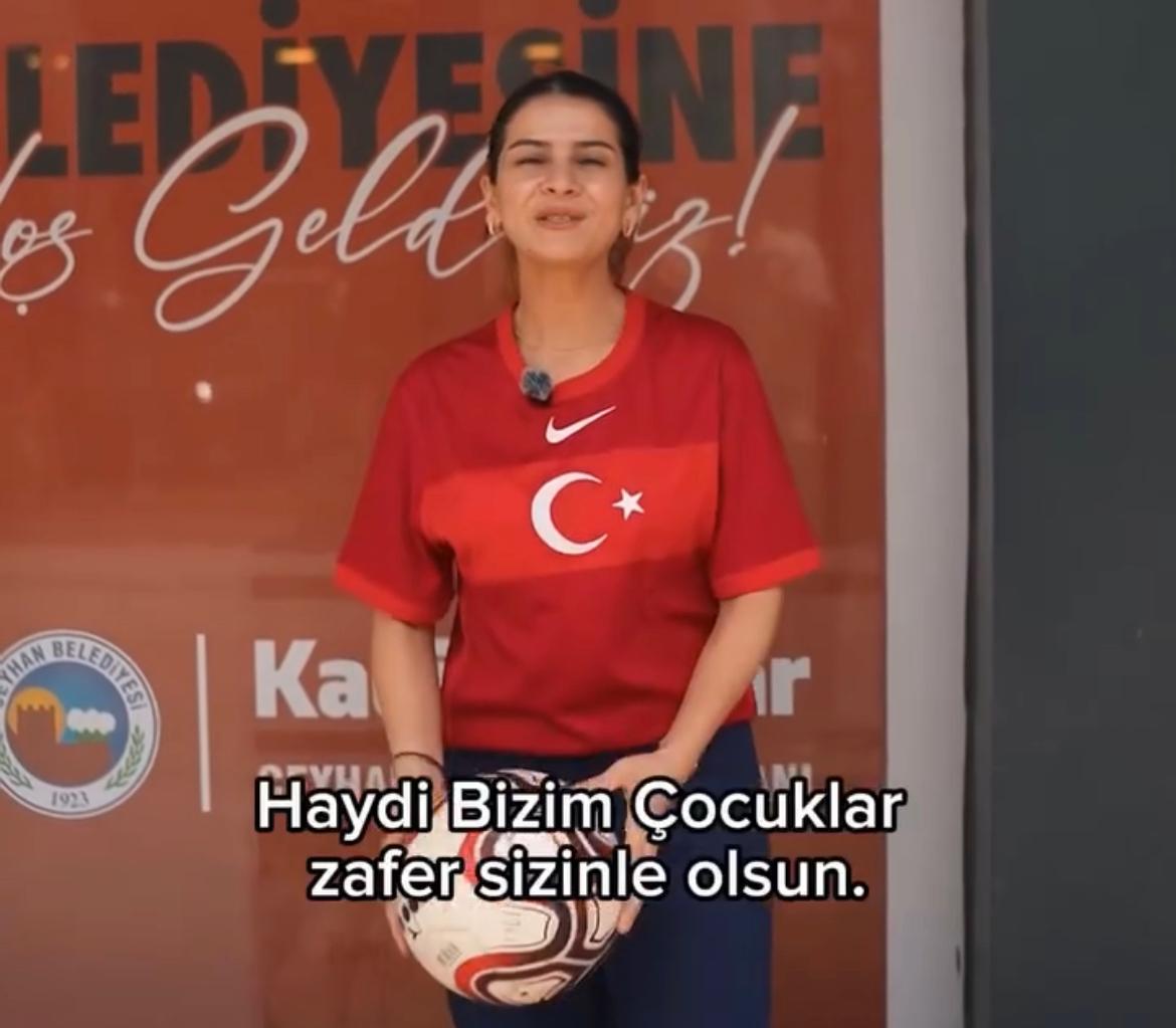 Ceyhan Belediyesi’nden A Milli Takım’a Destek Mesajı