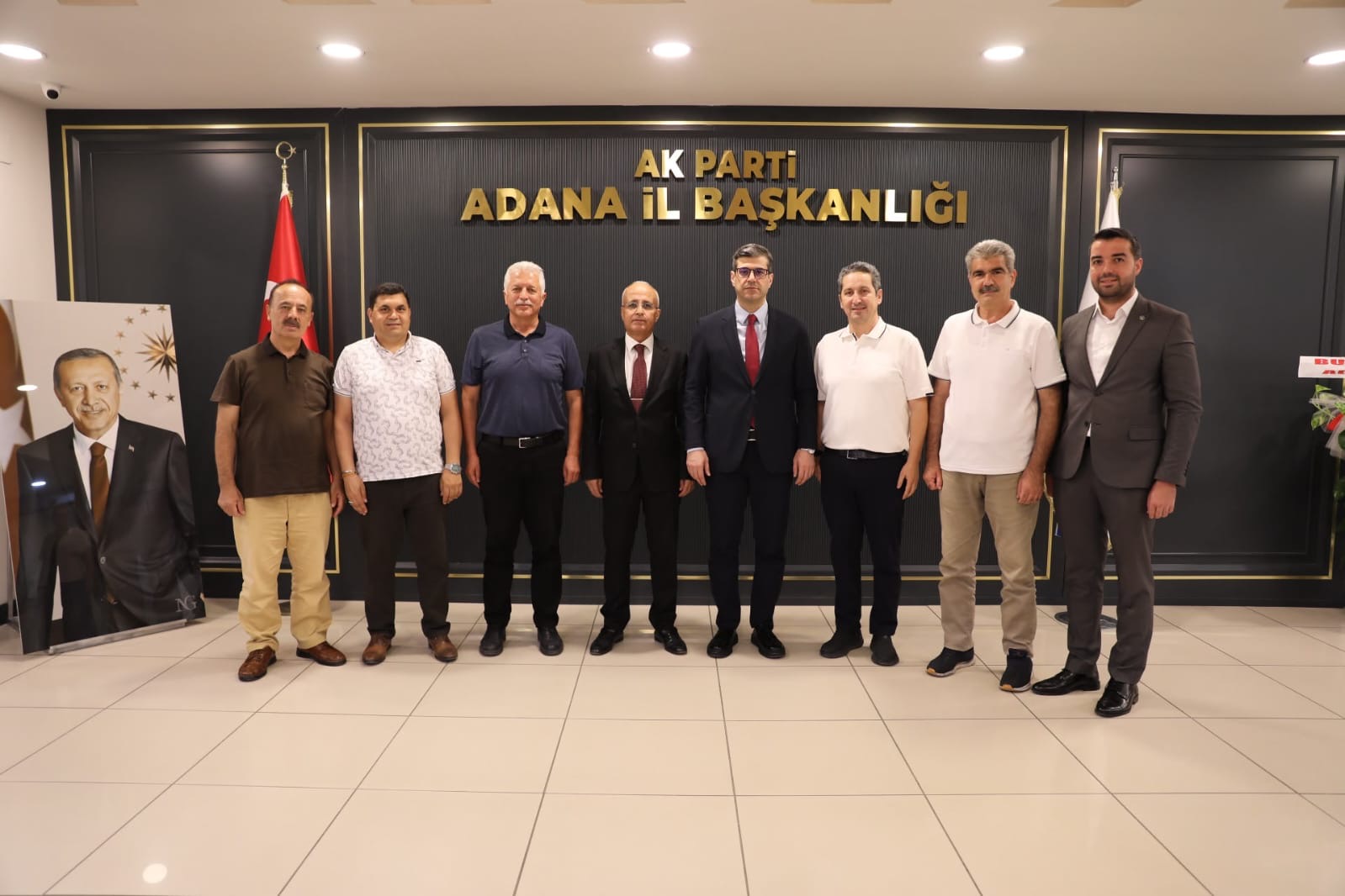 Birlik Vakfı Heyetinden AK Parti Adana İl Başkanı Mustafa Özkan’a Hayırlı Olsun Ziyareti