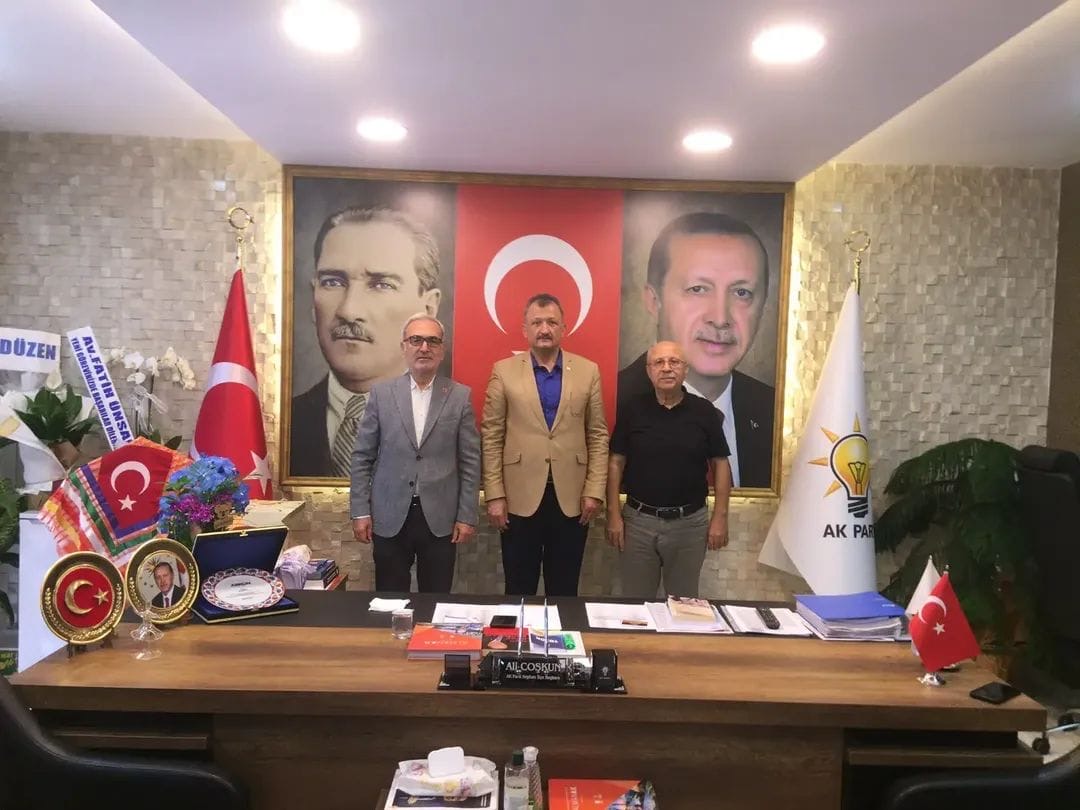 Cemal Demirdağ’dan AK Parti Seyhan İlçe Başkanı Ali Coşkun’a Hayırlı Olsun Ziyareti