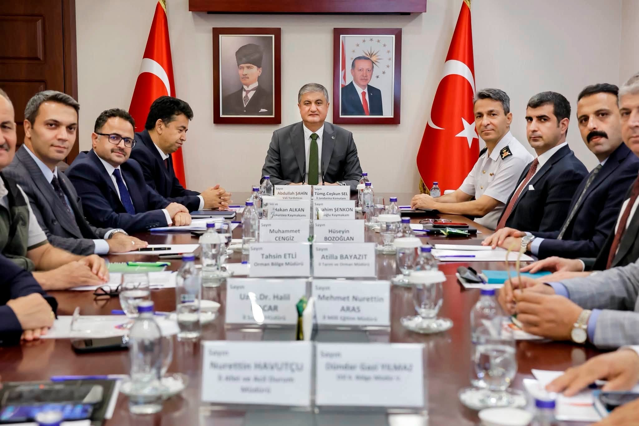 ORMAN YANGINLARI İLE MÜCADELE TOPLANTISI VALİ MUSTAFA YAVUZ’UN BAŞKANLIĞINDA YAPILDI